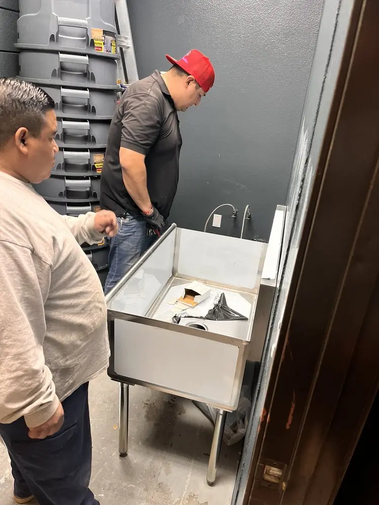 Commercial plumbing and sink installation in Downtown